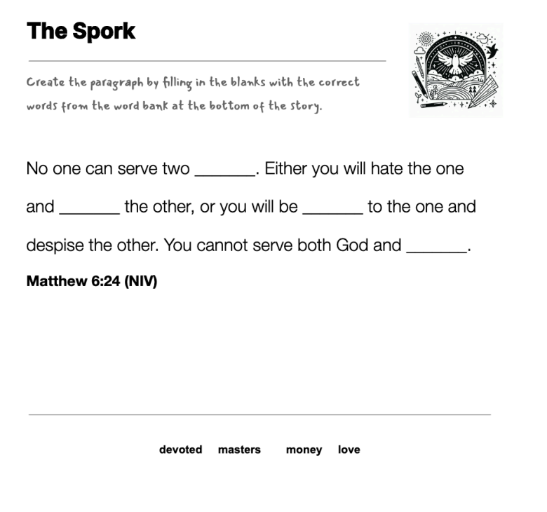 The Spork fill-in-the-blank